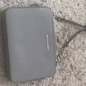 Michael Kors grey crossbody.